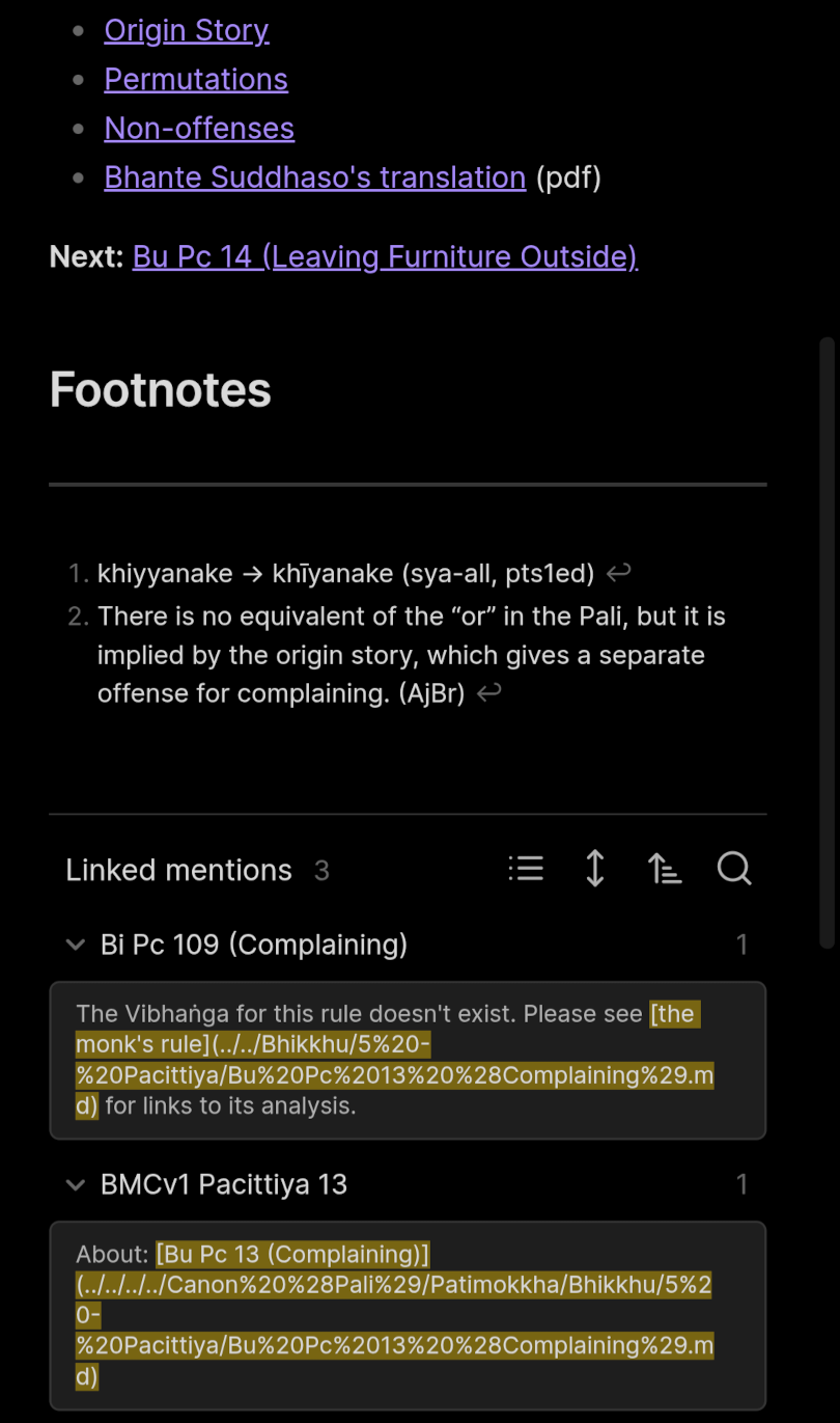 A Rule File’s Links