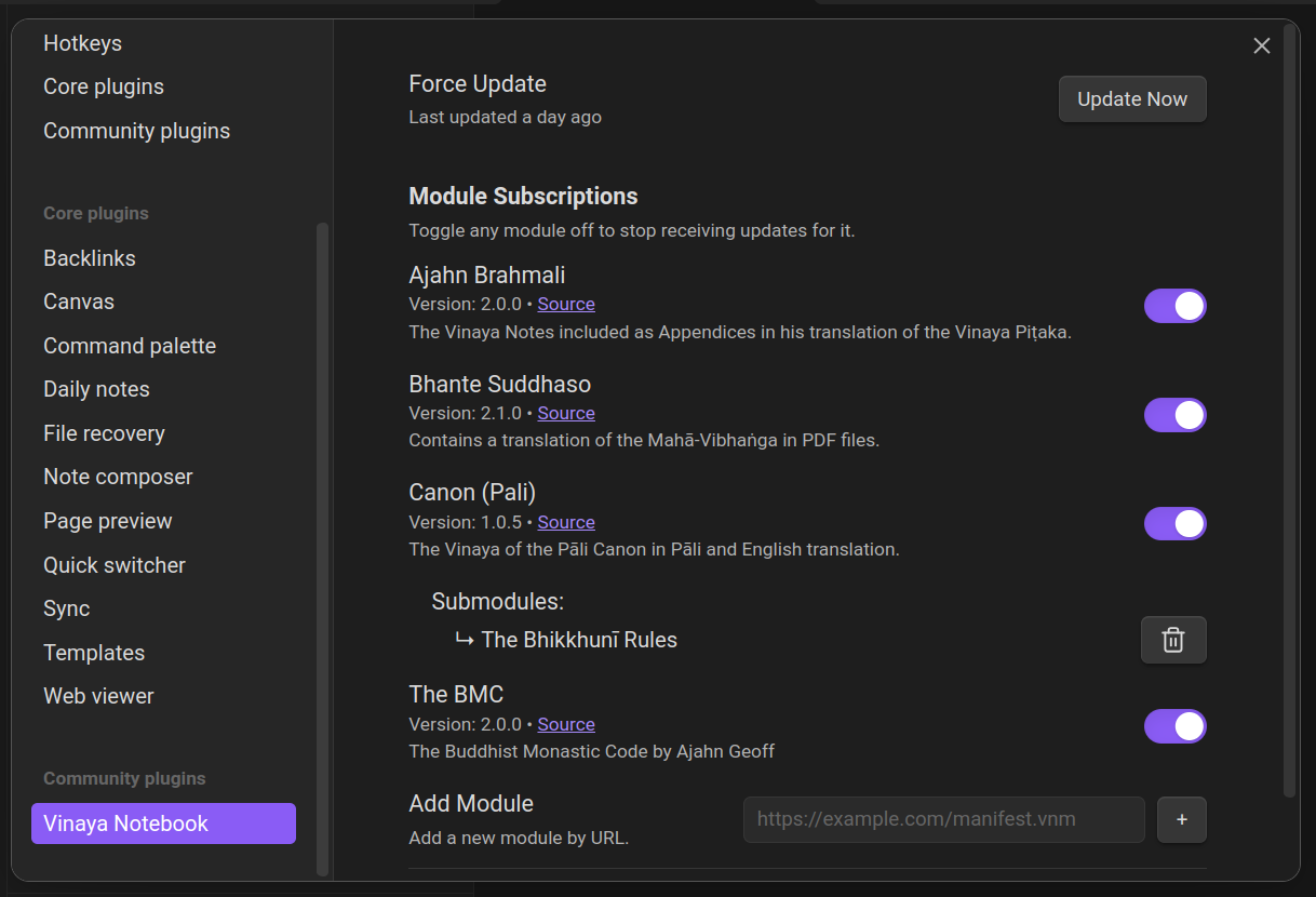 Plugin Settings Page